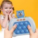 Електронна приставка консоль,поп іт іграшка-антистрес Quick Push Puzzle Game Fast №205В, Блакитний
