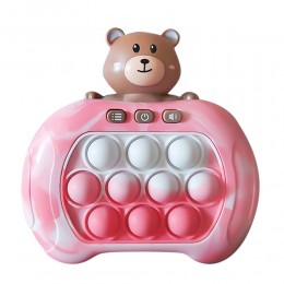 Електронна приставка консоль, іграшка-антистрес Quick Push Puzzle Game Fast №220A-2, Рожевий (577)