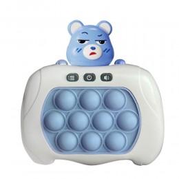Електронна приставка консоль,поп іт іграшка-антистрес Quick Push Puzzle Game Fast №221В, Блакитний
