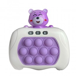 Електронна приставка консоль,поп іт іграшка-антистрес Quick Push Puzzle Game Fast №221A-2, Фіолетовий