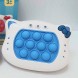 Електронна приставка консоль,поп іт іграшка-антистрес Quick Push Puzzle Game Fast 229A, Блакитний