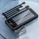 УМБ PowerBank XGB037 з сонячною батареєю на 10 000 mАh, Чорний (H-2)