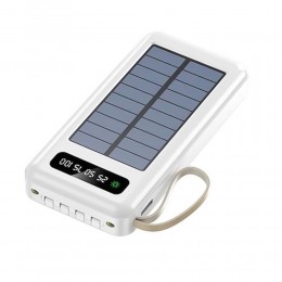 УМБ PowerBank XGB037 з сонячною батареєю на 20 000 mАh, Білий (H-2)
