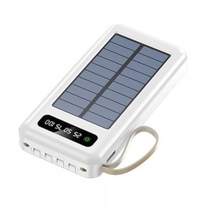 УМБ PowerBank XGB037 с солнечной батареей на 20 000 mАh, Белый (H-2)