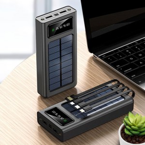 УМБ Портативное зарядное устройство Power Bank с индикатором заряда (емкость 50000 mАh), Черный  (H-4)