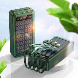 УМБ Портативний зарядний пристрій Power Bank з індикатором заряду (ємність 50000 mАh), Зелений (H-4)