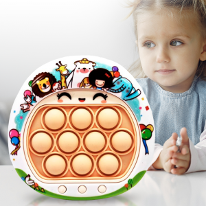 Детская электронная приставка Pop It Игрушка Антистресс Quick Push Puzzle Game Fast №DD1808-333C Разноцветный (577)