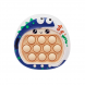 Детская электронная приставка Pop It Игрушка Антистресс Quick Push Puzzle Game Fast №DD1808-333C Синий с драконом (577)