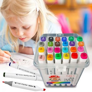 Набір скетч-маркерів WOW SketchMarker Twin для малювання двосторонні PCS 36 шт + футляр (237)