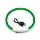 Нашийник з підсвічуванням для собак з USB-зарядкою S(35 см), Зелений (205)