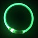 Ошейник с подсветкой для собак с USB-зарядкой S(35 см), Зеленый (205)