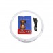 Ошейник с подсветкой для собак с USB-зарядкой M (50 см), Белый (205)