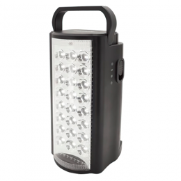 Акумуляторний LED ліхтар з функцією Power Bank 24 діода Solapada (Almina) 4024 (чорний)