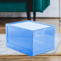 Складаний пластиковий контейнер для зберігання взуття 1 шт. B12-01 Блакитний (HA-360)