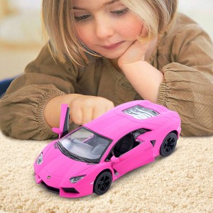 Колекційна машинка Lamborghini Matte KT 5370 W, Рожева (I24)