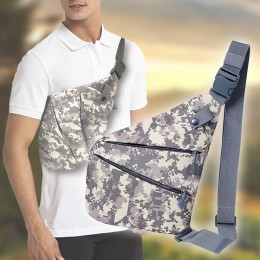 Чоловіча тактична сумка-месенджер через плече Cross Body, Піксельний камуфляж (205) 