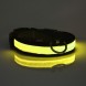 Нашийник для собак GLOW RING з USB зарядкою та світлодіодним LED підсвічуванням, розмір M, Жовтий (205)