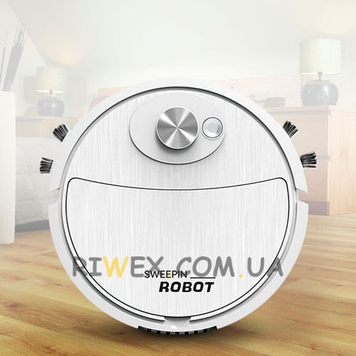 Робот-пилосос SWEEPING ROBOT 521-2345 3в1, Білий (205)