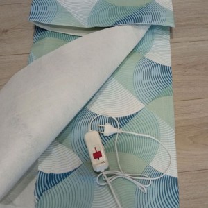 Турецкая байковая электропростынь Palmiye (13) двуспальная 120х160 см, Зеленый