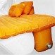 Надувная автокровать, автомобильный матрас на заднее сидение с подушками Car mattress, Оранжевый (626)