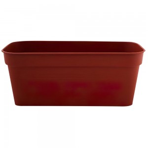 Вазон для цветов балконный "Глория" 60х18 см, 12 л, Терракот (2469)