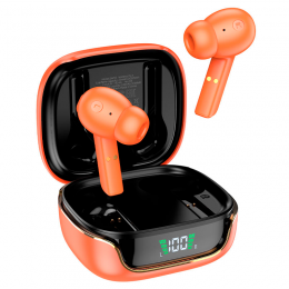 Беспроводная гарнитура Bluetooth наушники HOCO EW18 True Оранжевые 