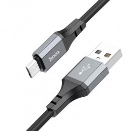 Кабель USB Hoco X86 Spear 2.4A micro USB, Черный (206)