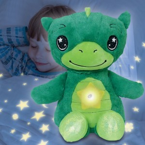 Дитяча плюшева іграшка нічник-проектор зоряного неба Star Bellу Dream Lites Puppy Динозавр, Зелений (205)