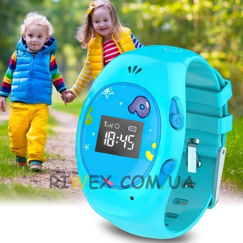 Дитячий розумний годинник з GPS-трекером G65, Блакитний