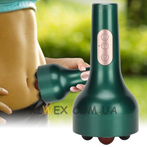 Електричний ручний масажер для живота KNEADING K106 з імітацією ручного масажу, Зелений (259)