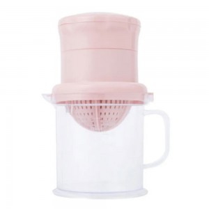 Ручная мини-соковыжималка JUICER XL-295 с чашкой для фруктов, Розовый (205)