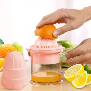 Ручная мини-соковыжималка JUICER XL-295 с чашкой для фруктов, Розовый (205)