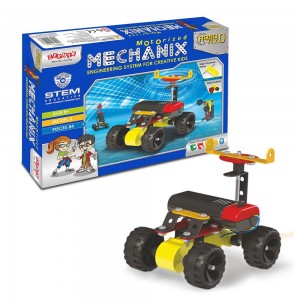 Металевий конструктор ROBOTIX 01027 №0  з електромотором, 84 елм./5 моделей (SB)
