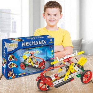 Металлический конструктор ROBOTIX 01018 №1 с электромотором, 114 элм./8 моделей (SB)