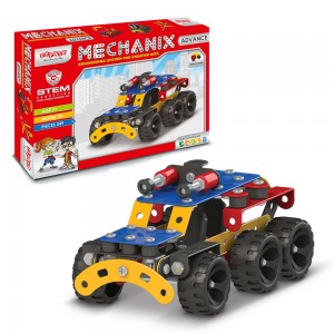 Металлический конструктор MECHANIX ADVANCE 09005 развивающий, 249 элм./28 моделей (SB)