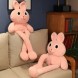 М'яка іграшка-обіймашка Зайчик 100 см, Рожевий (HA-5/HA-6)