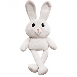М'яка іграшка-обіймашка Зайчик 100 см, Білий (HA-5/HA-6)