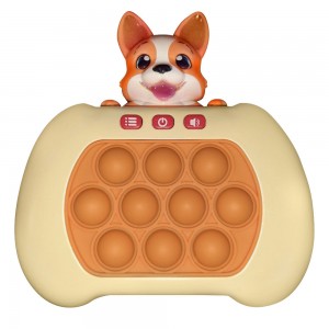 Електронна приставка-антистрес поп іт Pop It Quick Push Puzzle Game Fast №209В-2 Пес (KN)