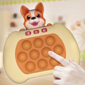 Електронна приставка-антистрес поп іт Pop It Quick Push Puzzle Game Fast №209В-2 Пес (KN)