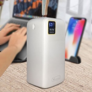 УМБ Портативний зарядний пристрій Power Bank  ViaKing Q-25 50000 mAh, Білий (N-4)