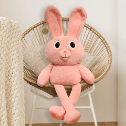 Мягкая игрушка-обнимашка Зайчик 60 см, Розовый (HA-5)