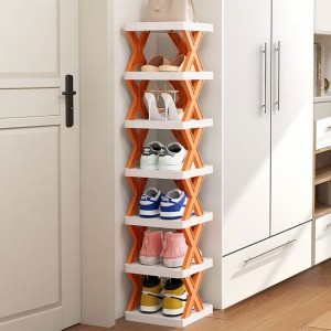 Пластикова складна полиця-трансформер SHOE RACK для зберігання взуття, 7 полиць