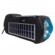 Портативная солнечная система 3в1 GD-LITE-11, с Bluetooth, LED-фонарем, FM/SW/AM, МР3, TF и USB-зарядкой, Синий