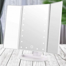Косметическое зеркало для макияжа 22 Large LED Mirror с подсветкой, Белый (205)