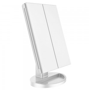 Косметическое зеркало для макияжа 22 Large LED Mirror с подсветкой, Белый (205)