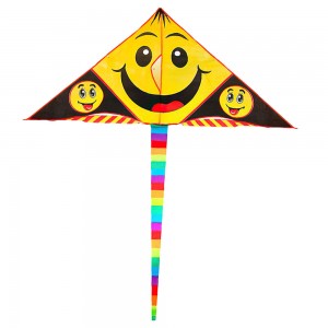 Воздушный змей Улыбка M 2980 с хвостом, ширина 160 см (I24)