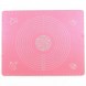 Силиконовый коврик для раскатки теста и выпечки 30х40 см, Розовый (205)