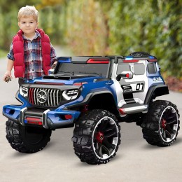 Детский электромобиль Jeep 900 (AM-11), Синий (360T)