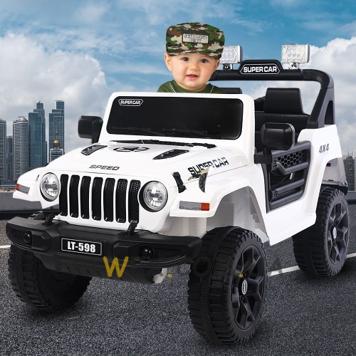 Детский электромобиль Toyland Jeep 159(AM-28), Белый (360T)