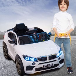 Детский электромобиль BMW X6 968(AM-121), Белый (360T)